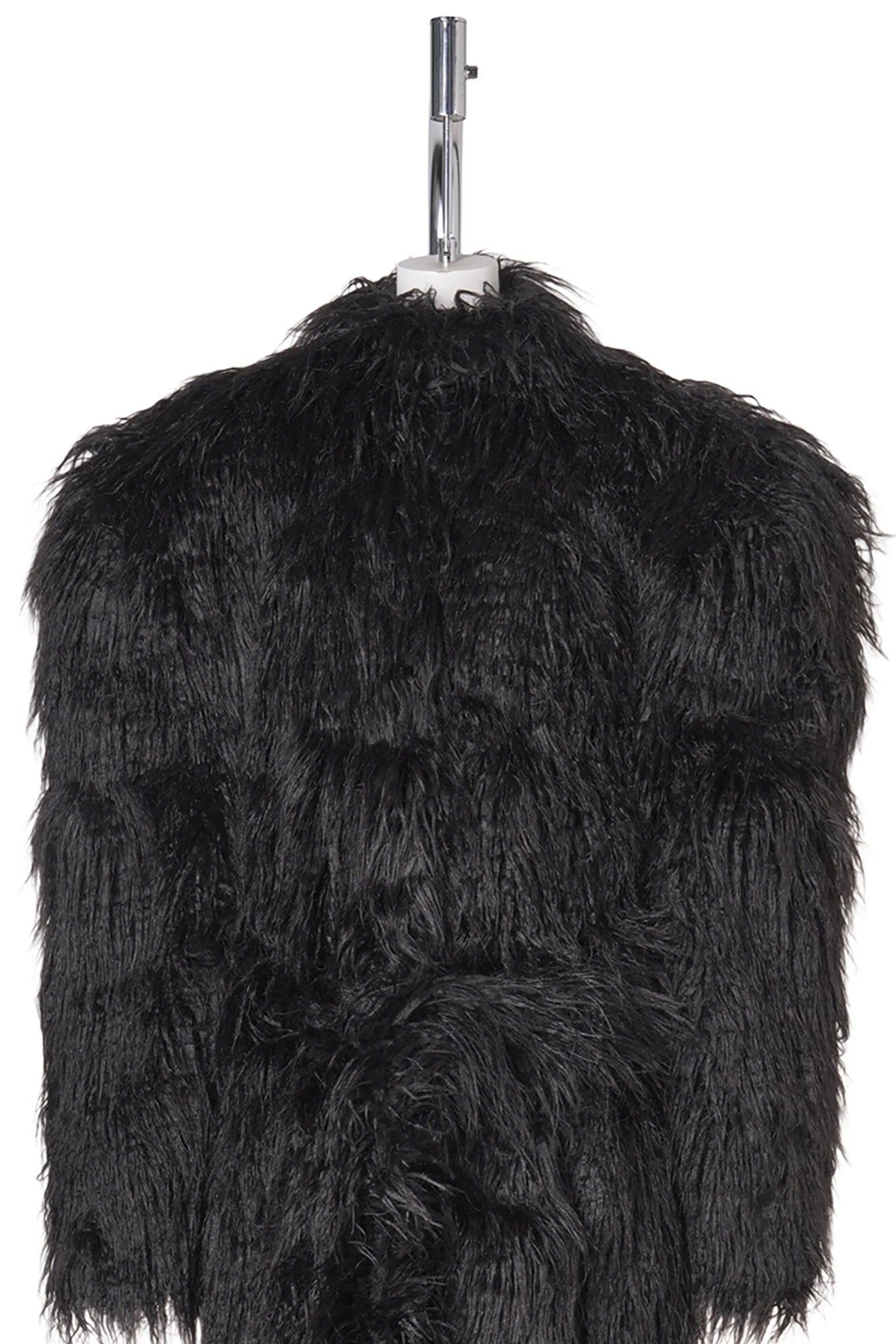 MIDNIGHT FAUX FUR COAT / BLACK