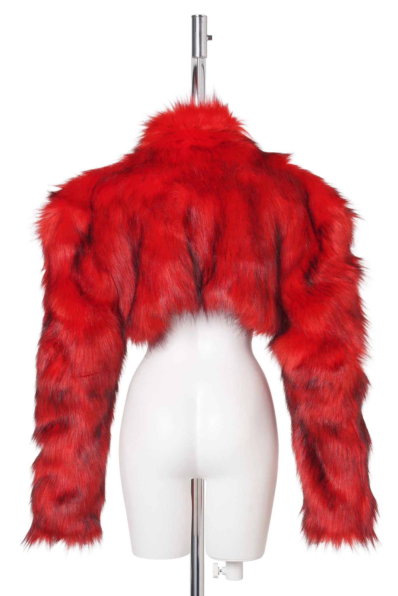 DIVA FAUX FUR BOLERO / RED