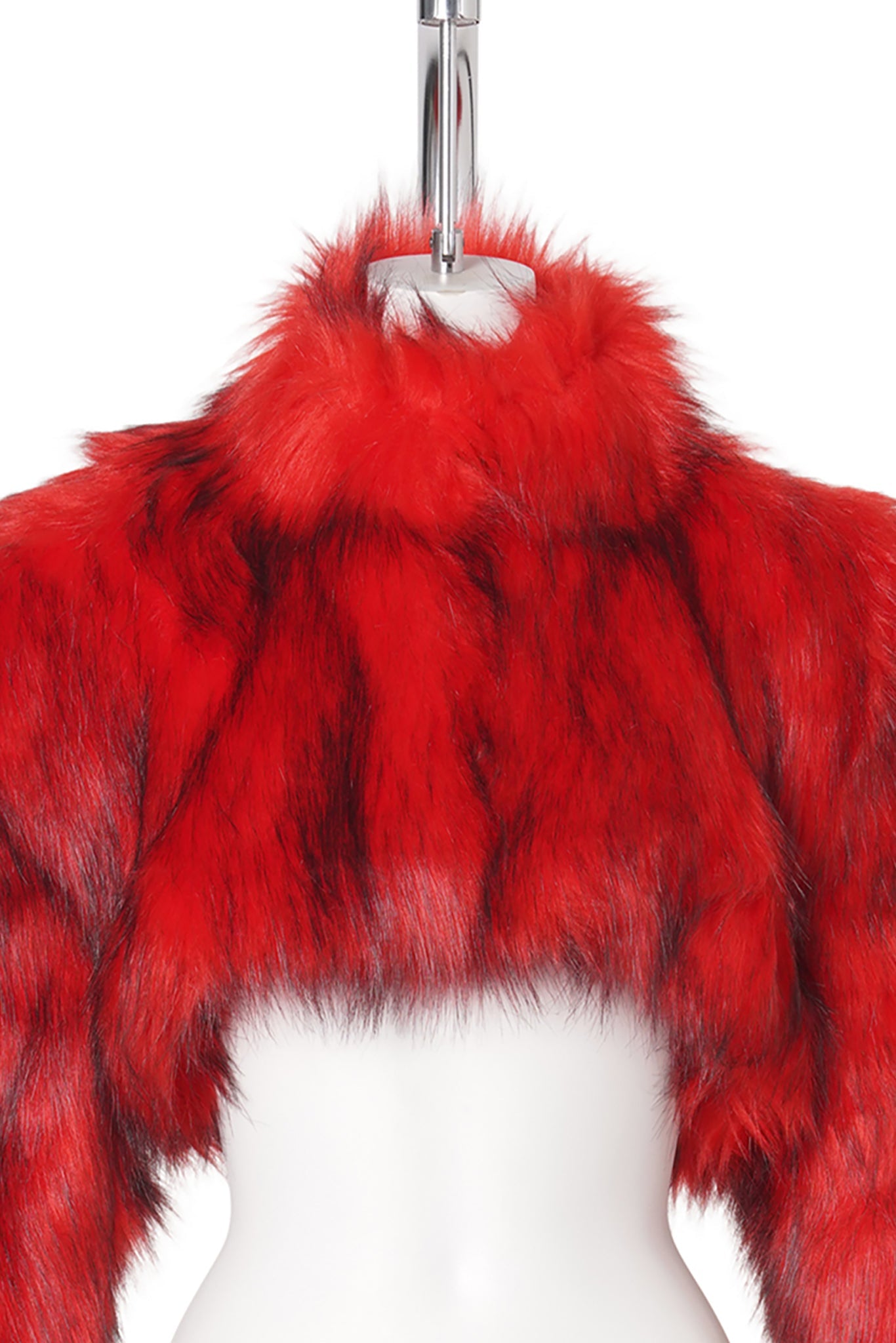 DIVA FAUX FUR BOLERO / RED