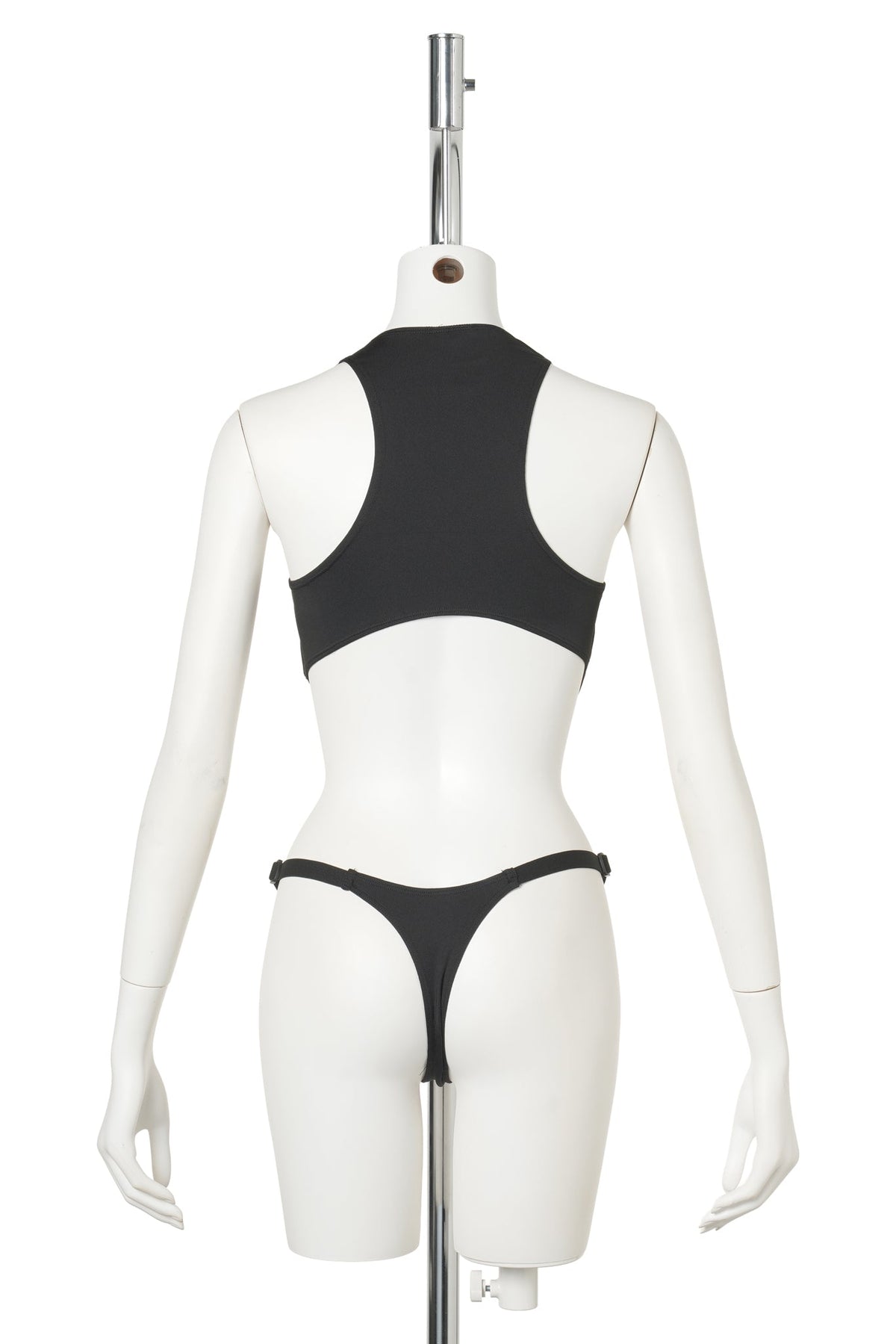 CUT OUT BODY - FLAT PANTY / BLACK