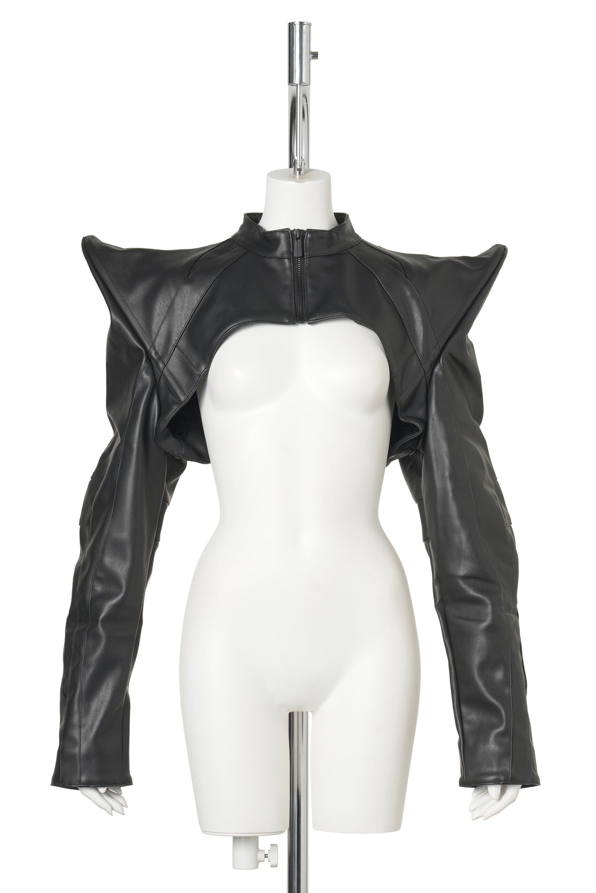 SPIKE MOTO BOLERO JACKET / BLACK