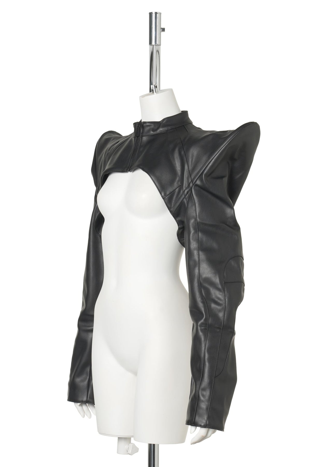 SPIKE MOTO BOLERO JACKET / BLACK