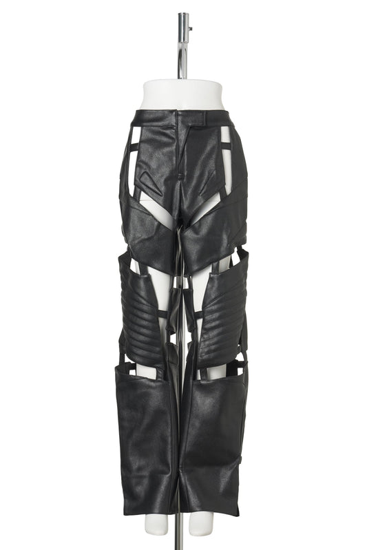 BIKER FLOATING PANTS / BLACK