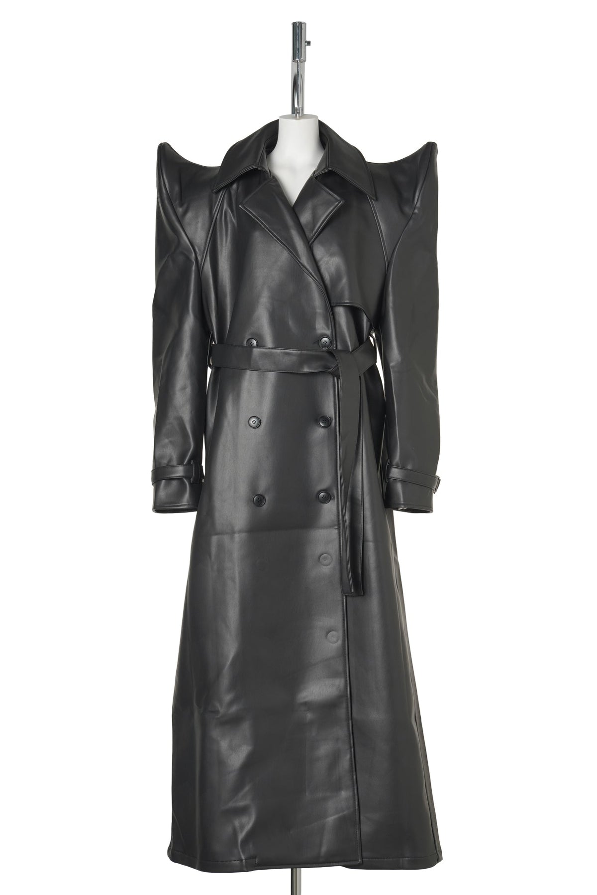 DOOMSDAY TRENCH COAT / BLACK