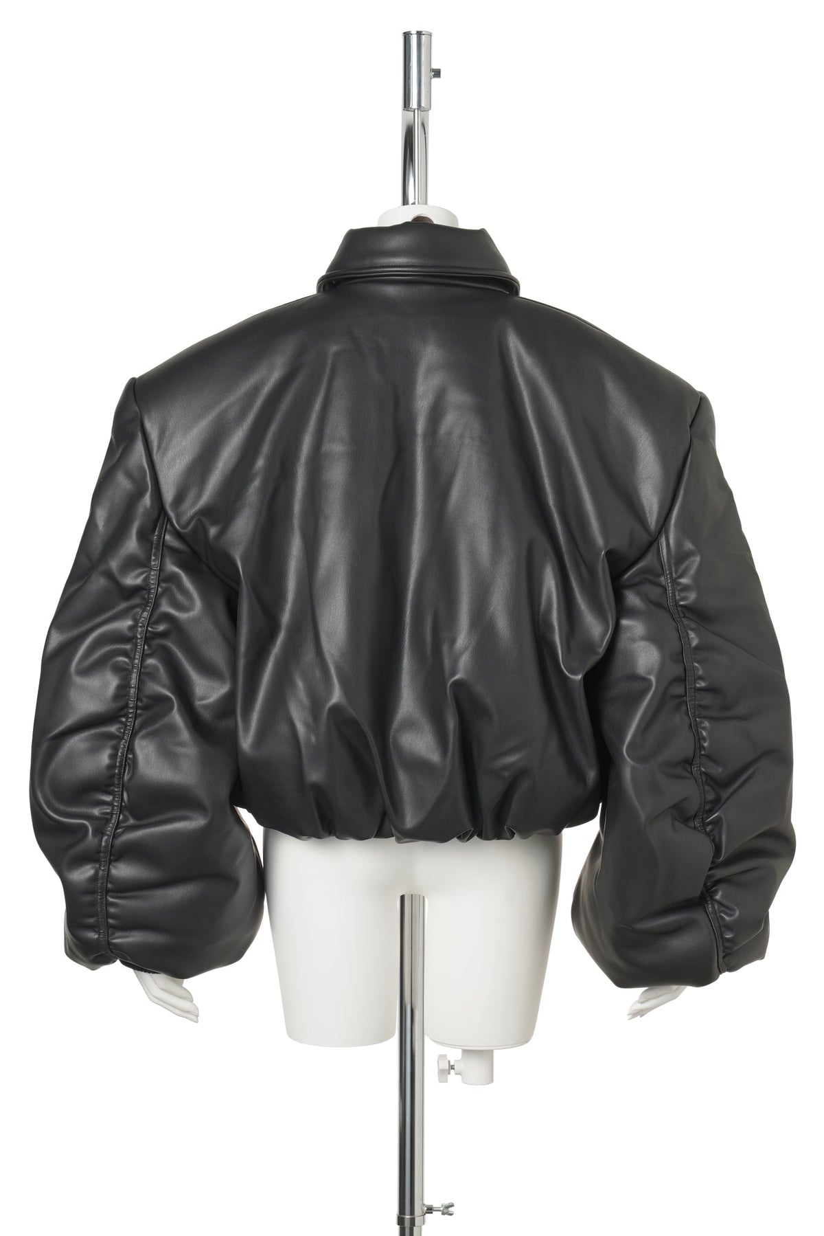 POWER SHOULDER BALLOON BOMBER / BLACK