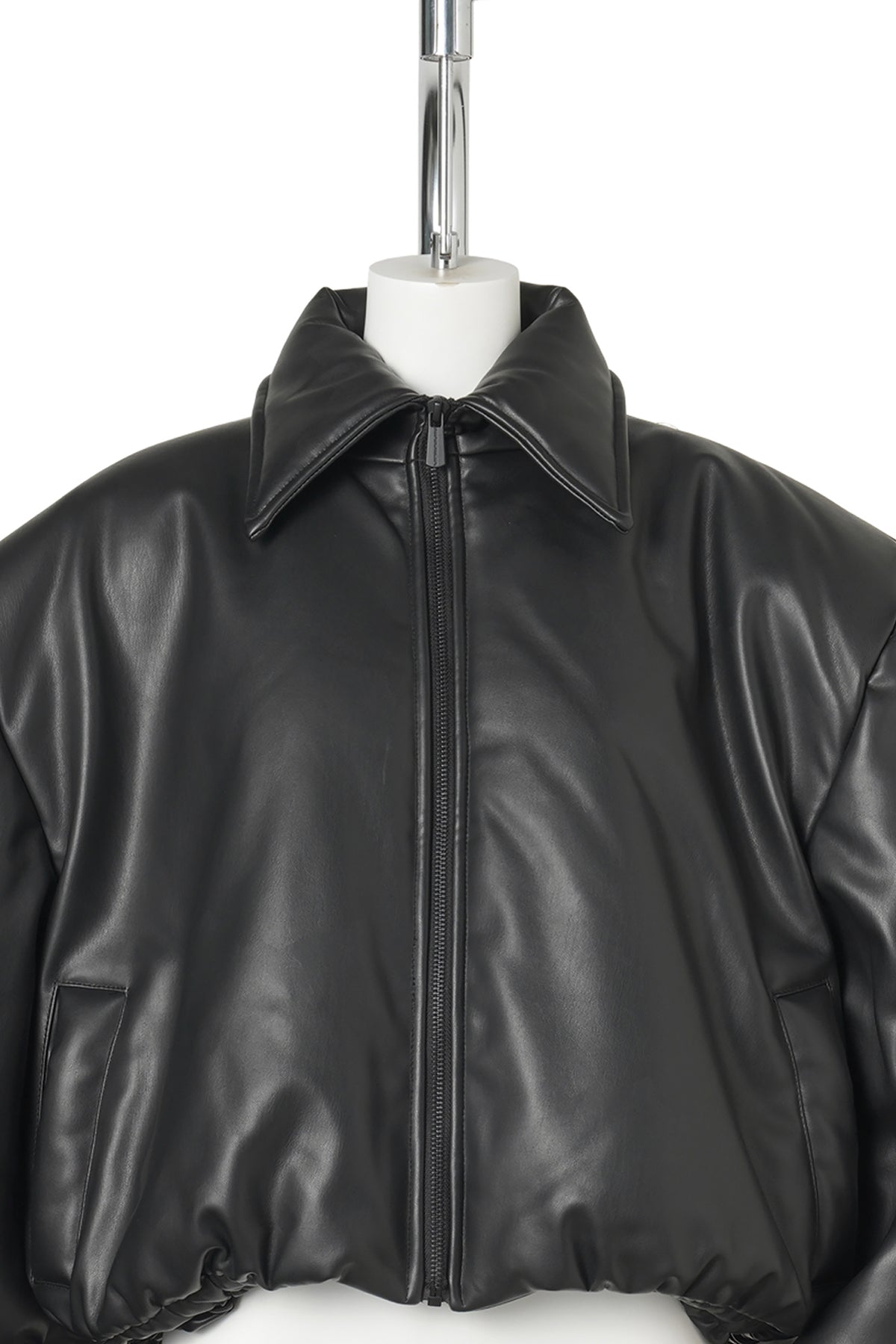 POWER SHOULDER BALLOON BOMBER / BLACK