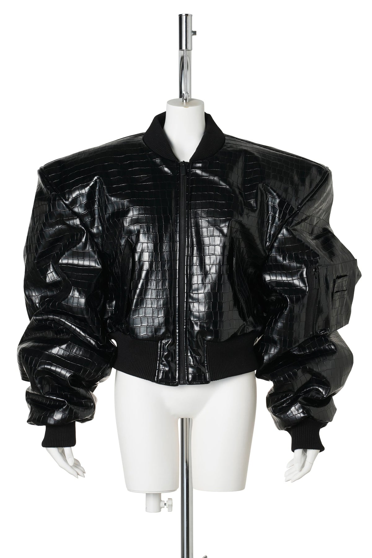 CROC POWER SHOULDER BOMBER / BLACK CROC