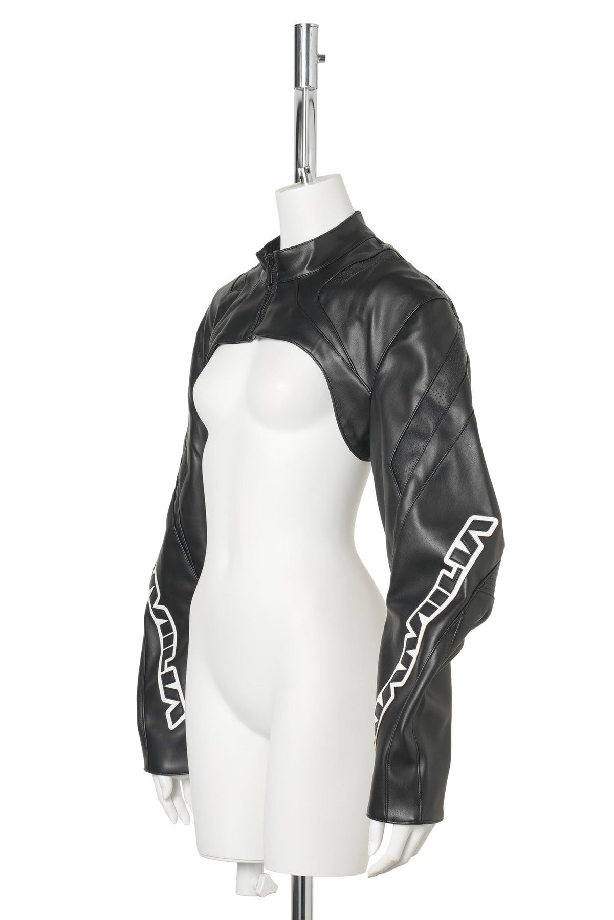 XTC LEATHER CHOKER JACKET / BLACK