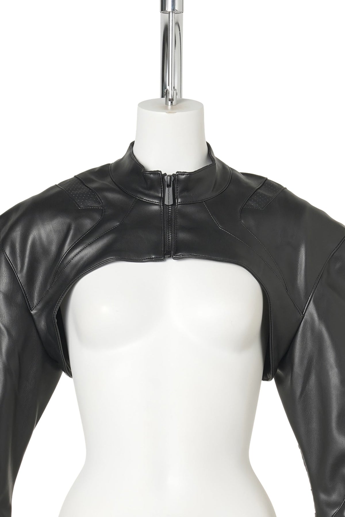 XTC LEATHER CHOKER JACKET / BLACK