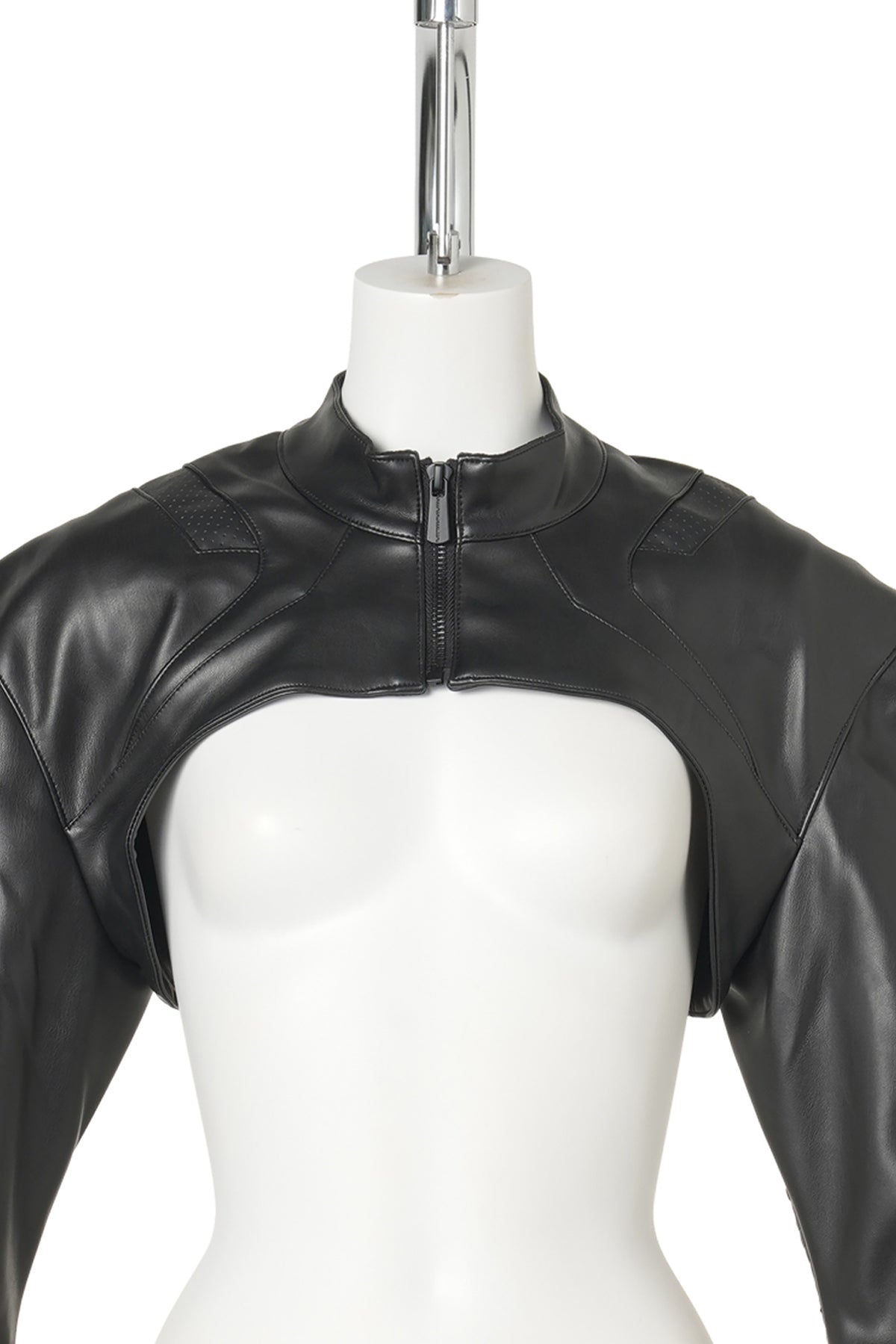 XTC LEATHER CHOKER JACKET / BLACK