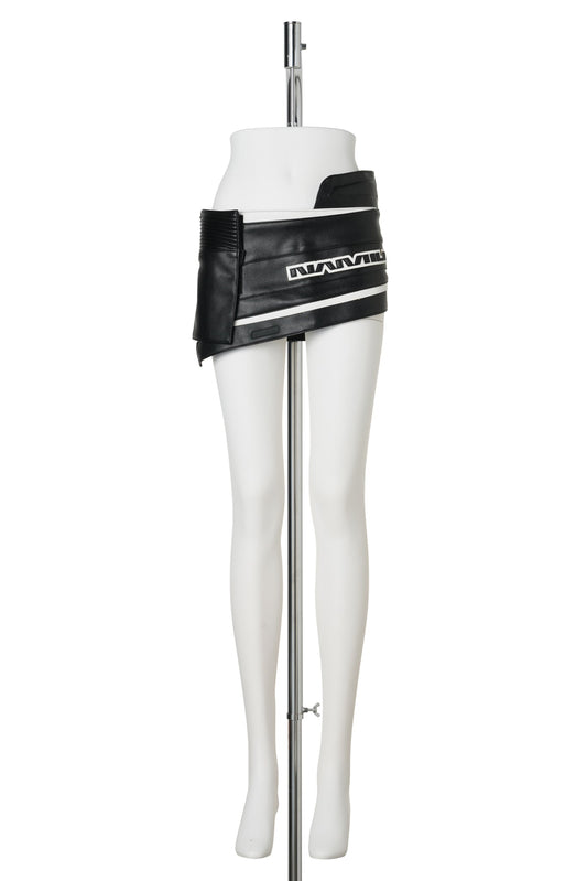 OCTANE MINI SKIRT / BLACK/WHITE