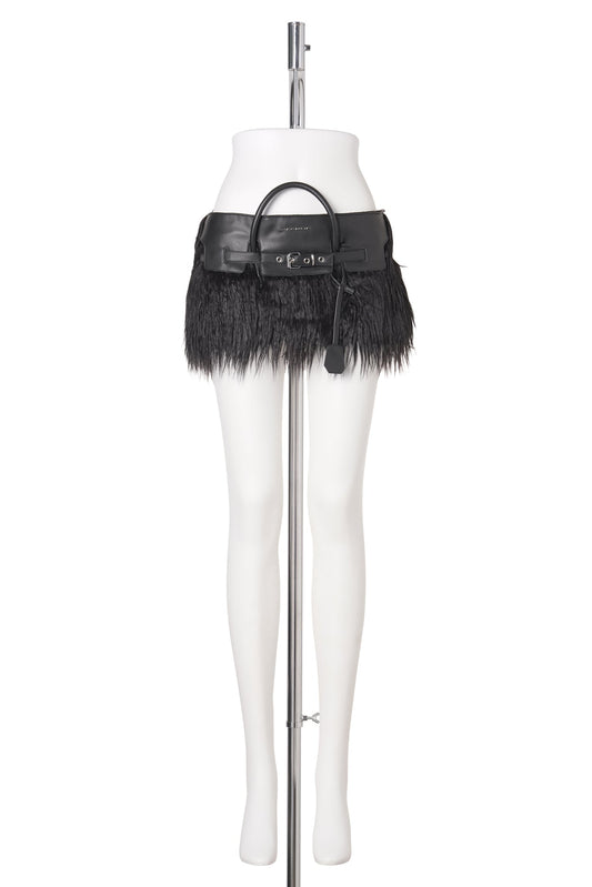 HEIRESS HANDBAG MINI SKIRT / BLACK