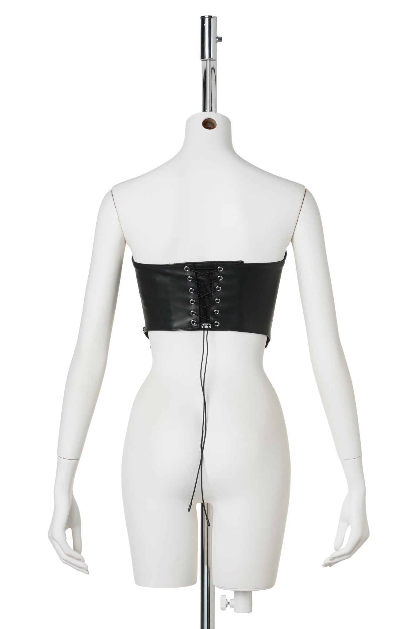 HEIRESS HANDBAG CORSET / BLACK/SILVER