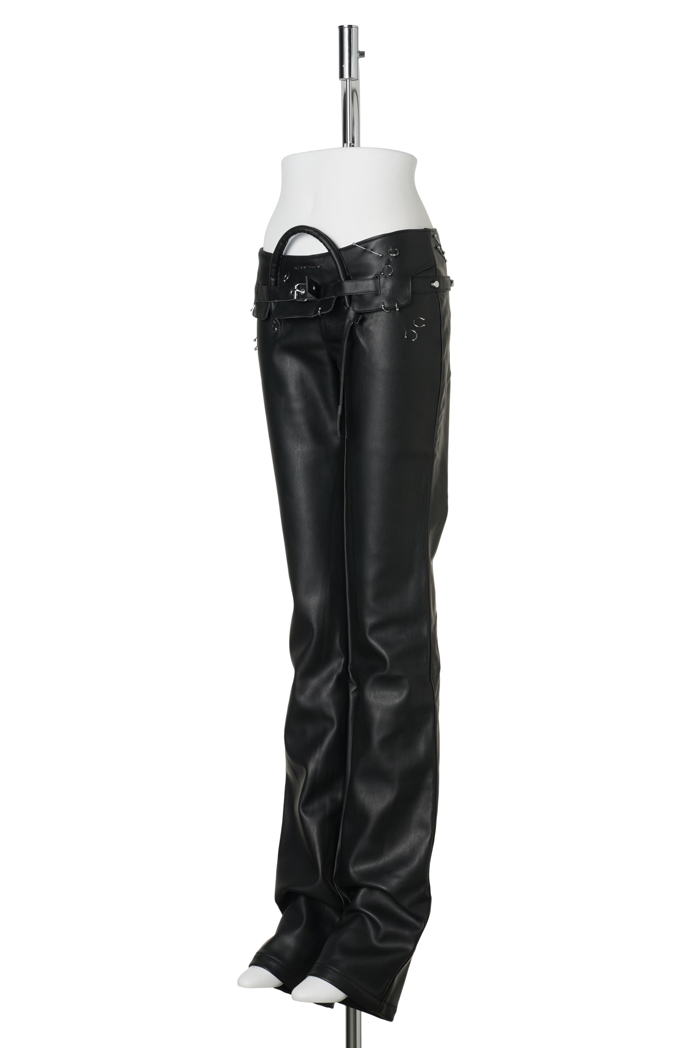 HEIRESS HANDBAG PANTS / BLACK/SILVER