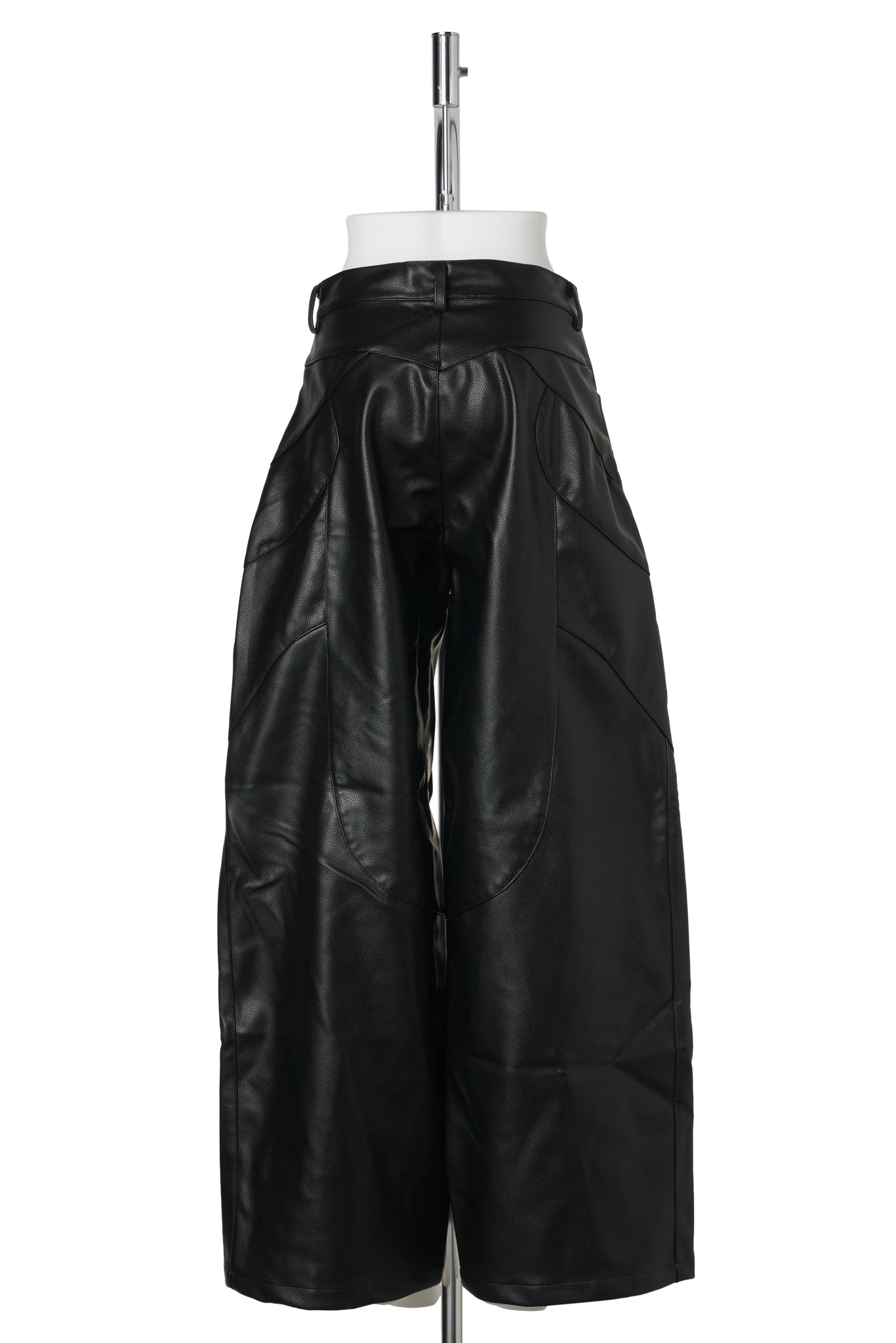OCTANE OVERSIZE LEATHER PANTS / BLACK