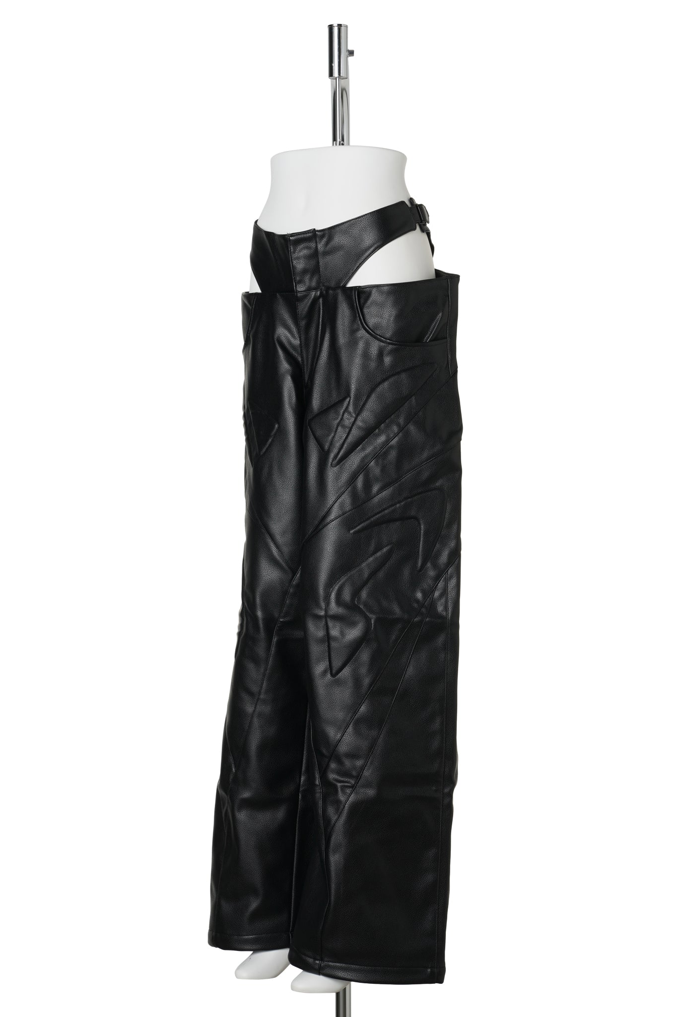 OCTANE LEATHER PANTY TROUSERS / BLACK