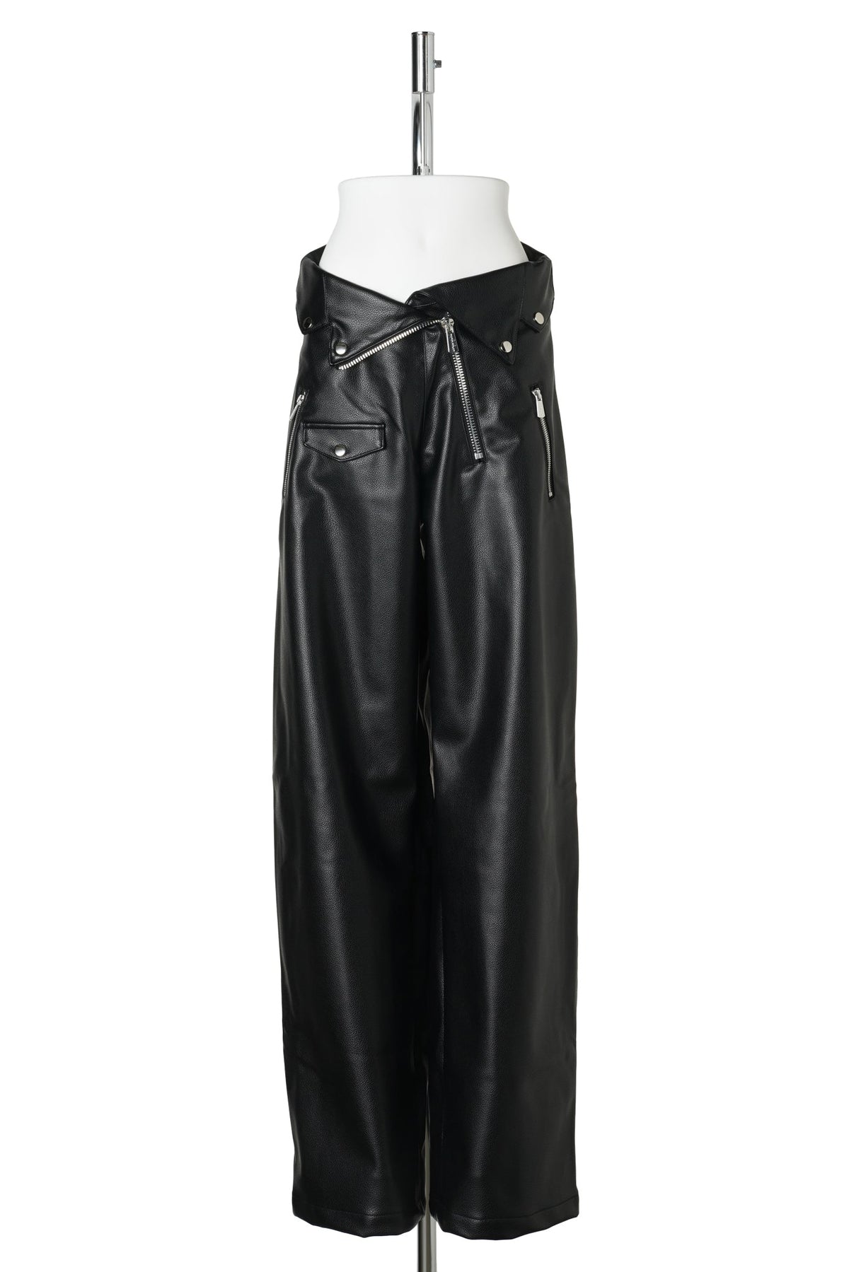 DECONSTRUCTED BIKER PANTS / BLACK