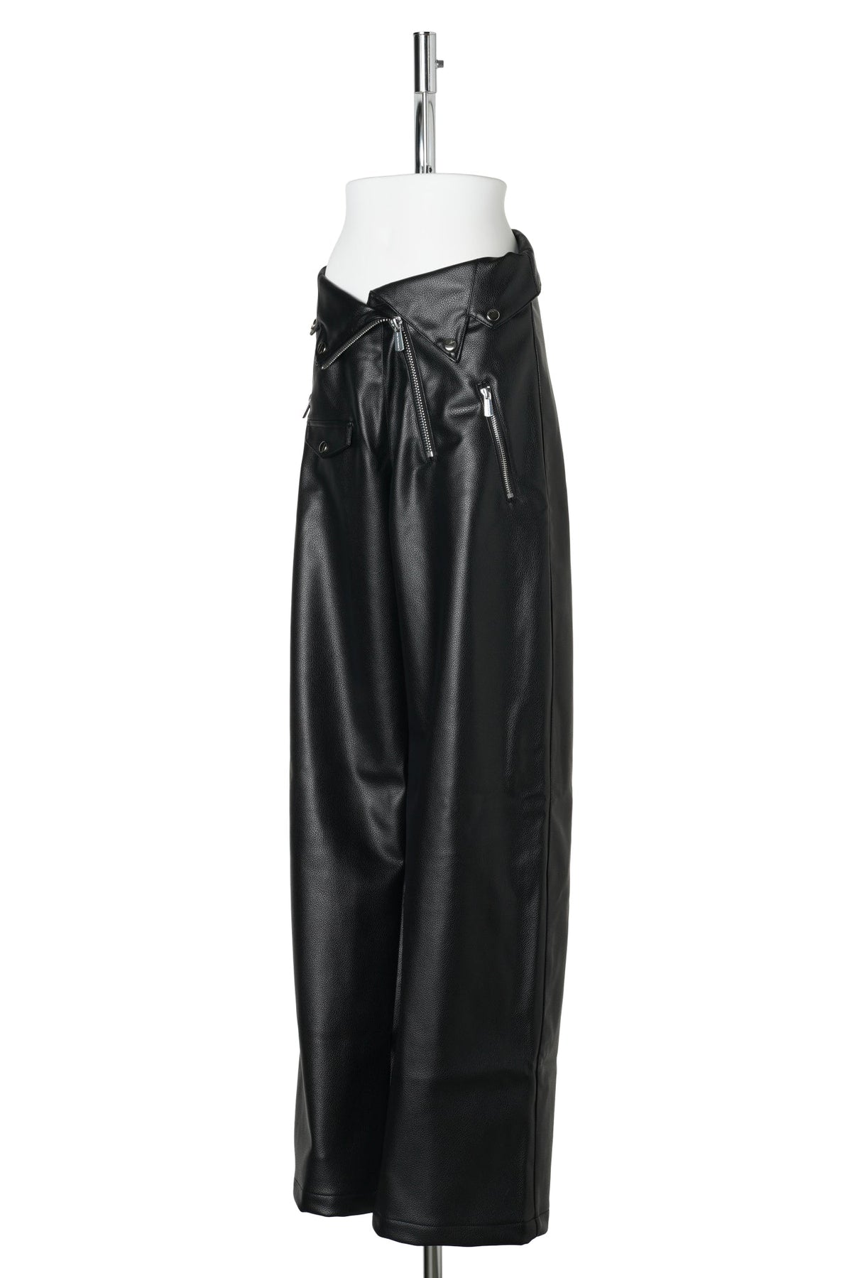 DECONSTRUCTED BIKER PANTS / BLACK