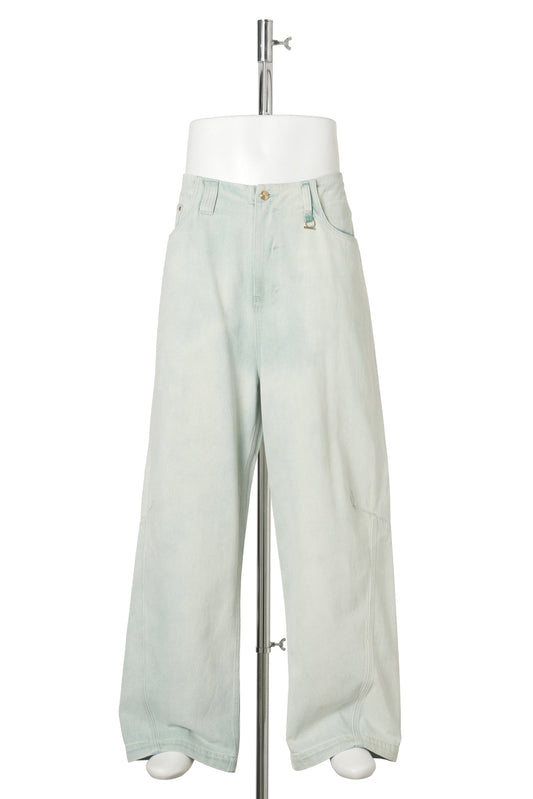 CARTER N WIDE LEG JEANS / SALT GREEN