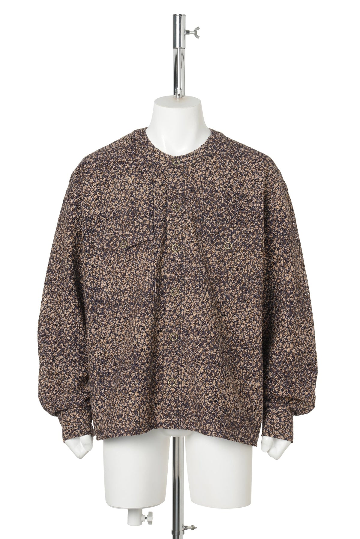KORVER CARDIGAN SHIRT / KHAKI BROWN