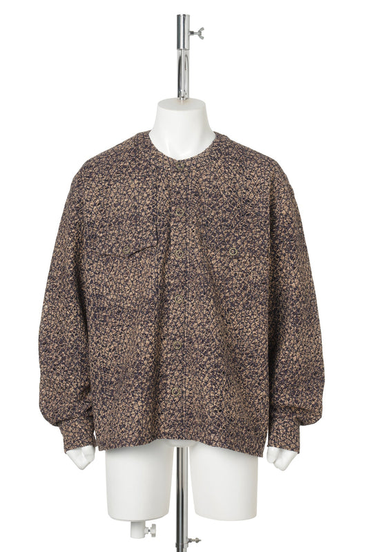 KORVER CARDIGAN SHIRT / KHAKI BROWN
