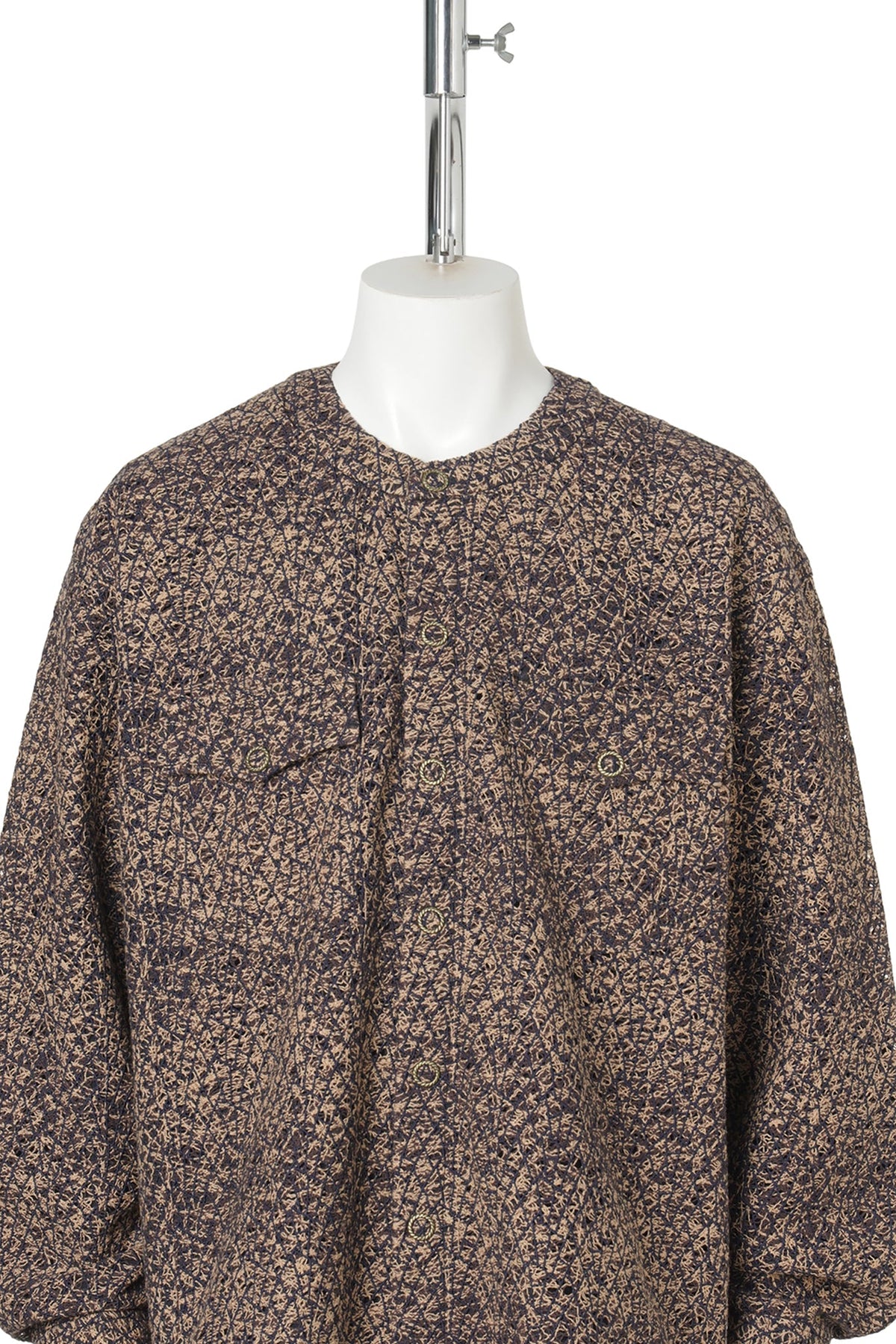 KORVER CARDIGAN SHIRT / KHAKI BROWN