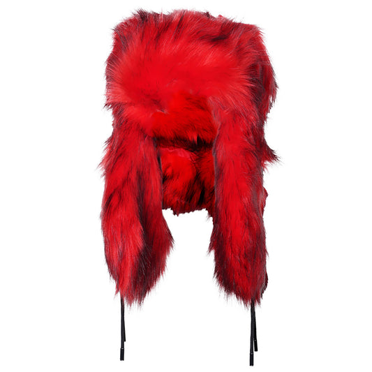 VIP FAUX FUR HAT / RED