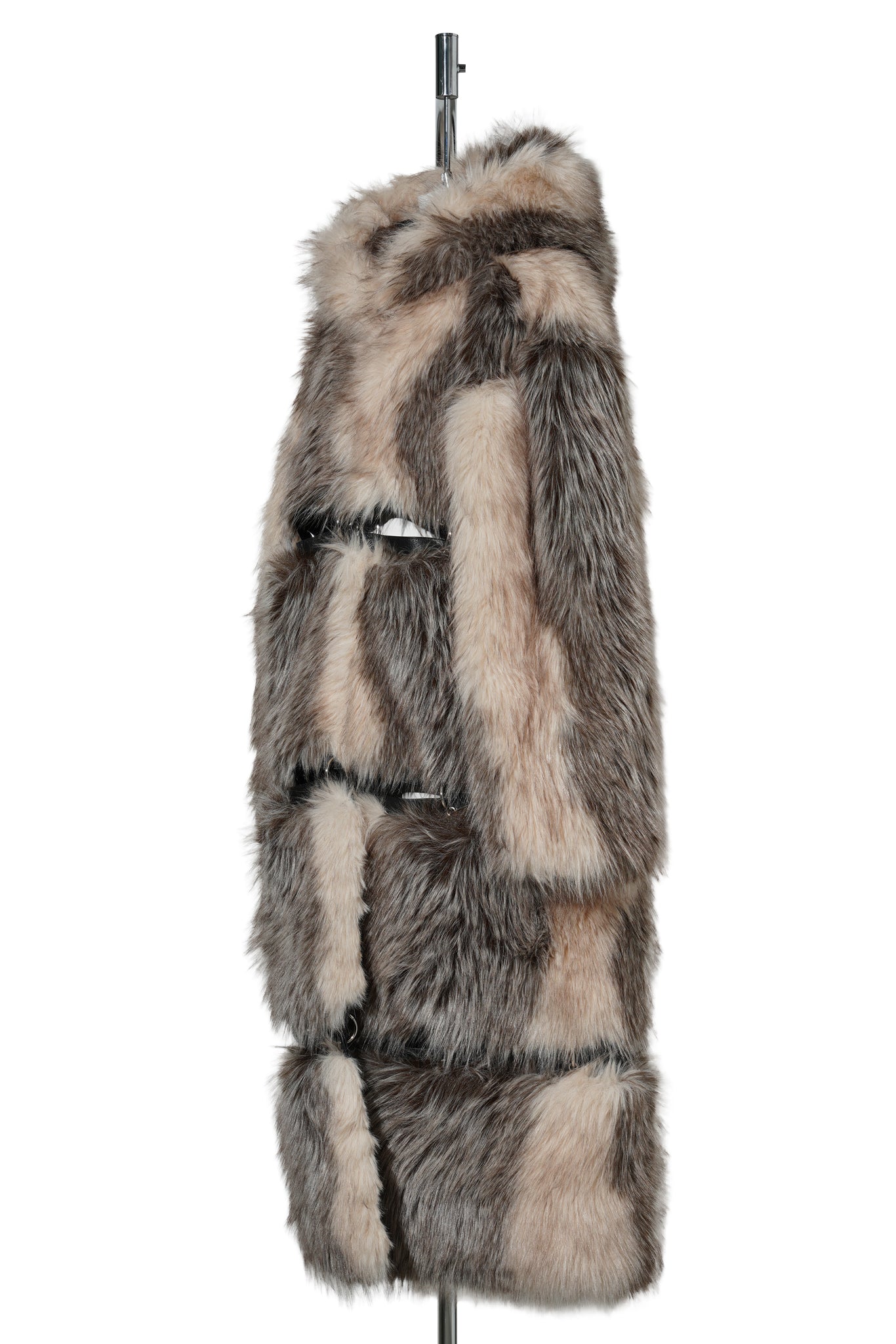 VIP FAUX FUR COAT / BROWN