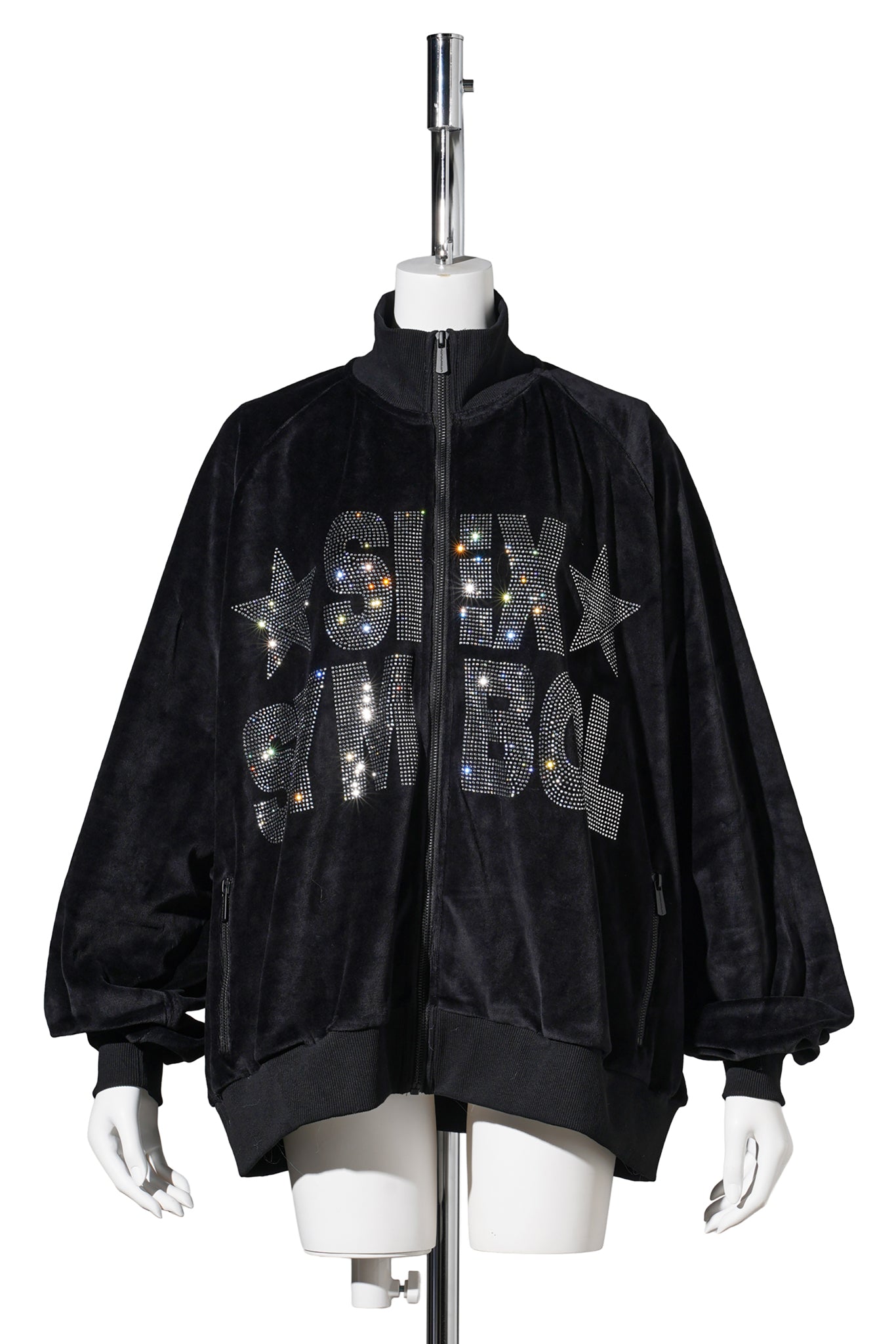 SEX SYMBOL VELOUR JACKET / BLACK