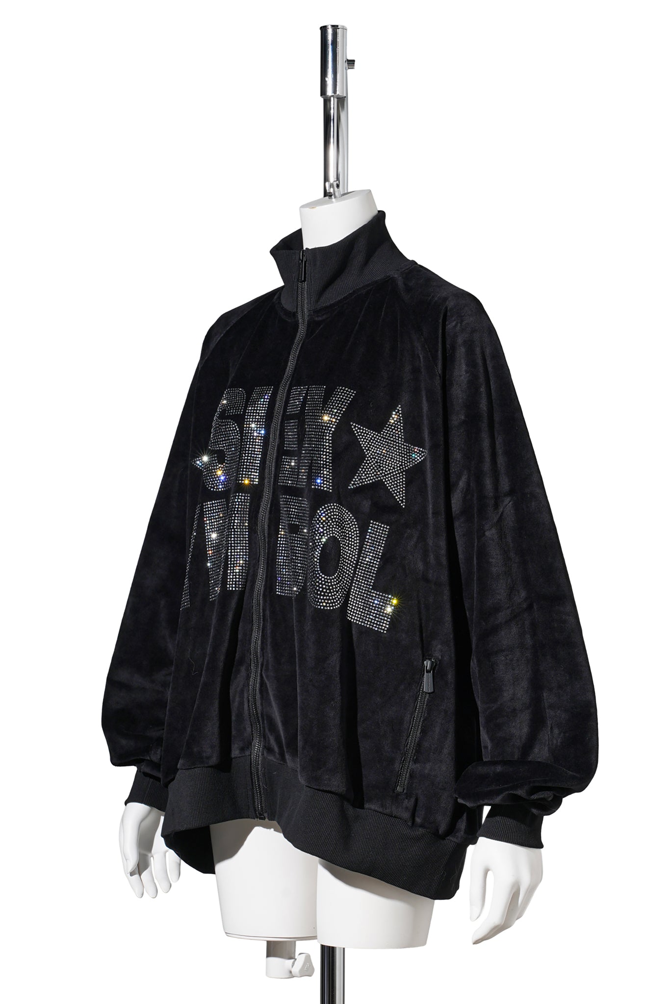 SEX SYMBOL VELOUR JACKET / BLACK
