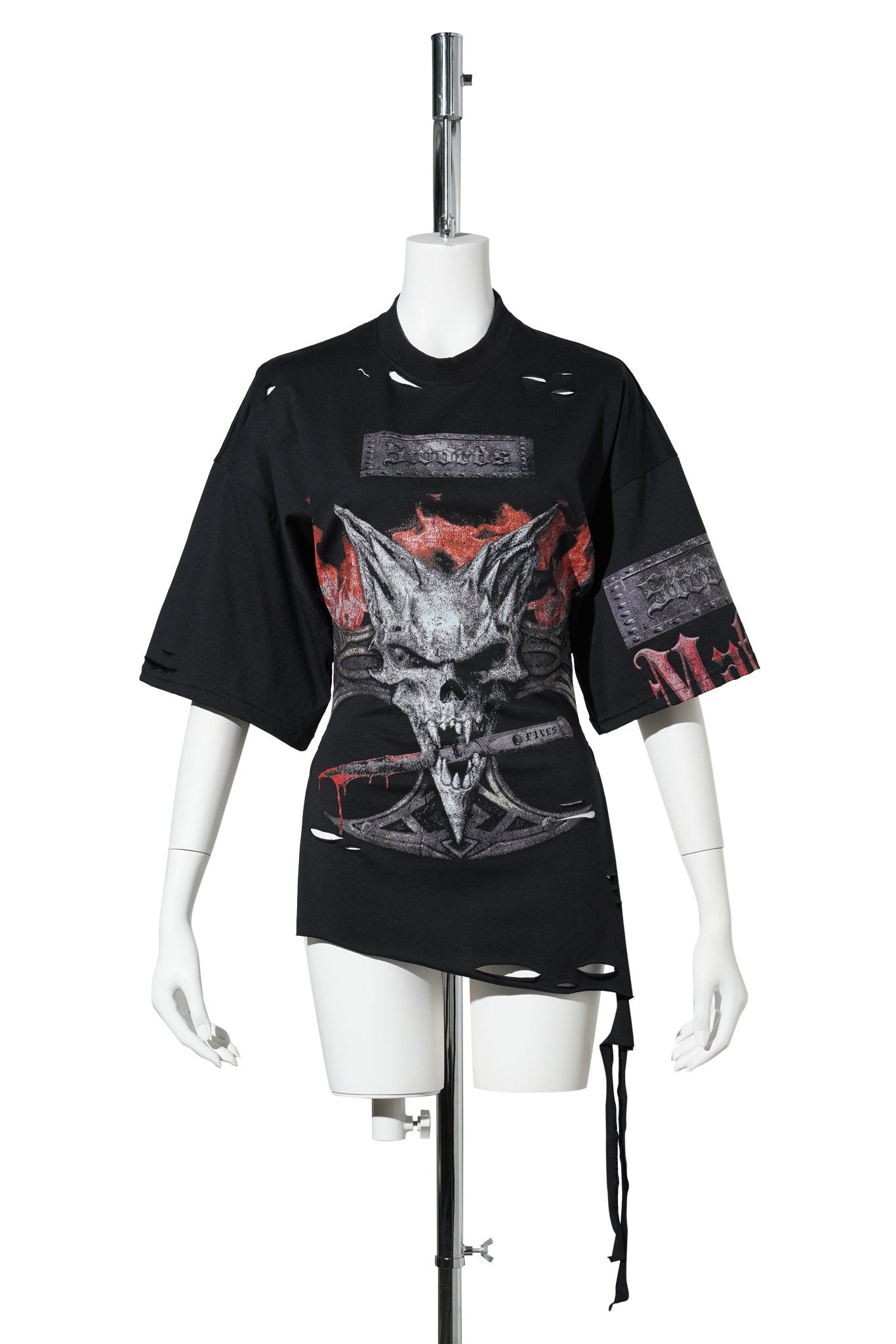 ROCKSTAR CORSET JERSEY / BLACK PRINT