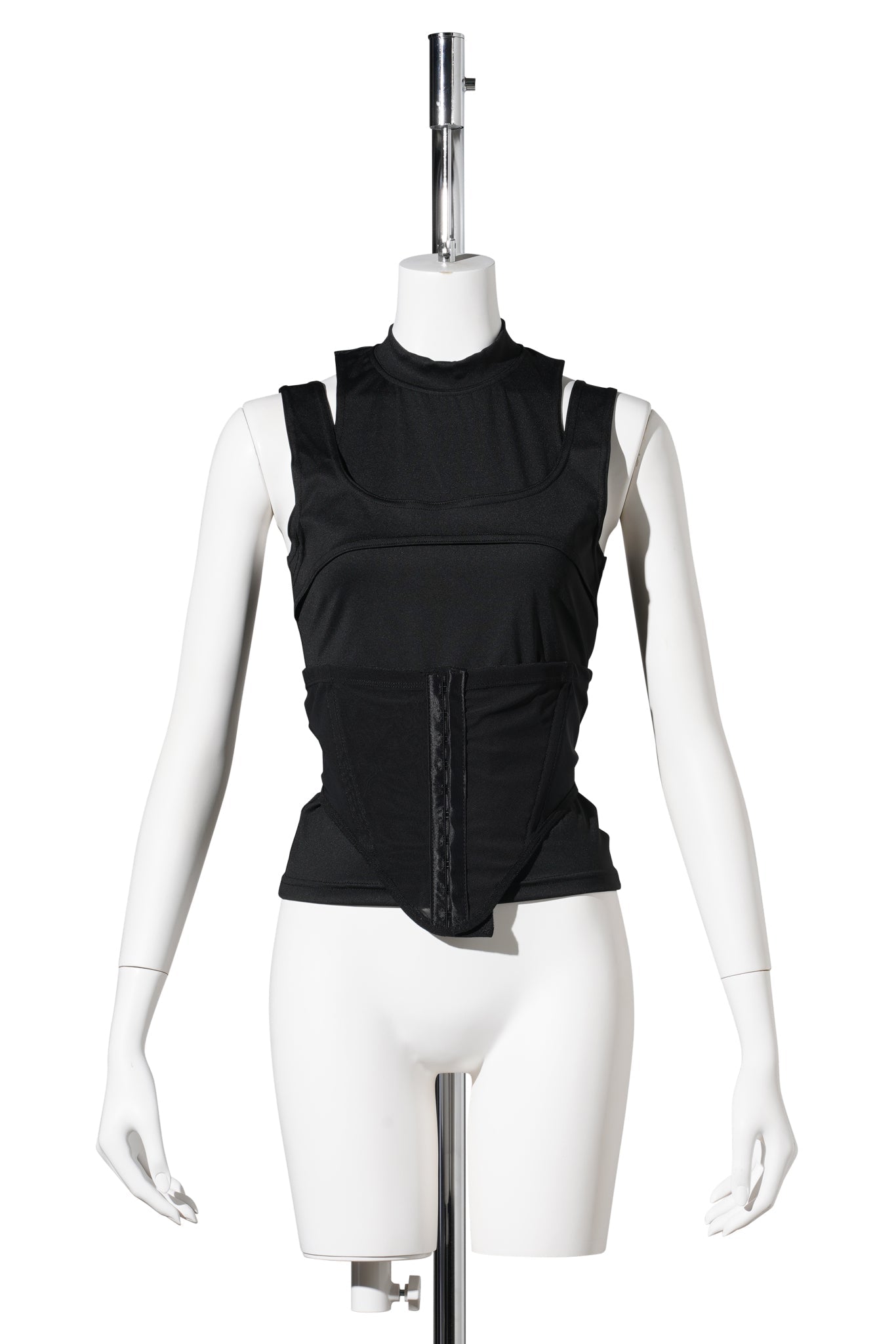 LAYERED CONTOUR TOP / BLACK