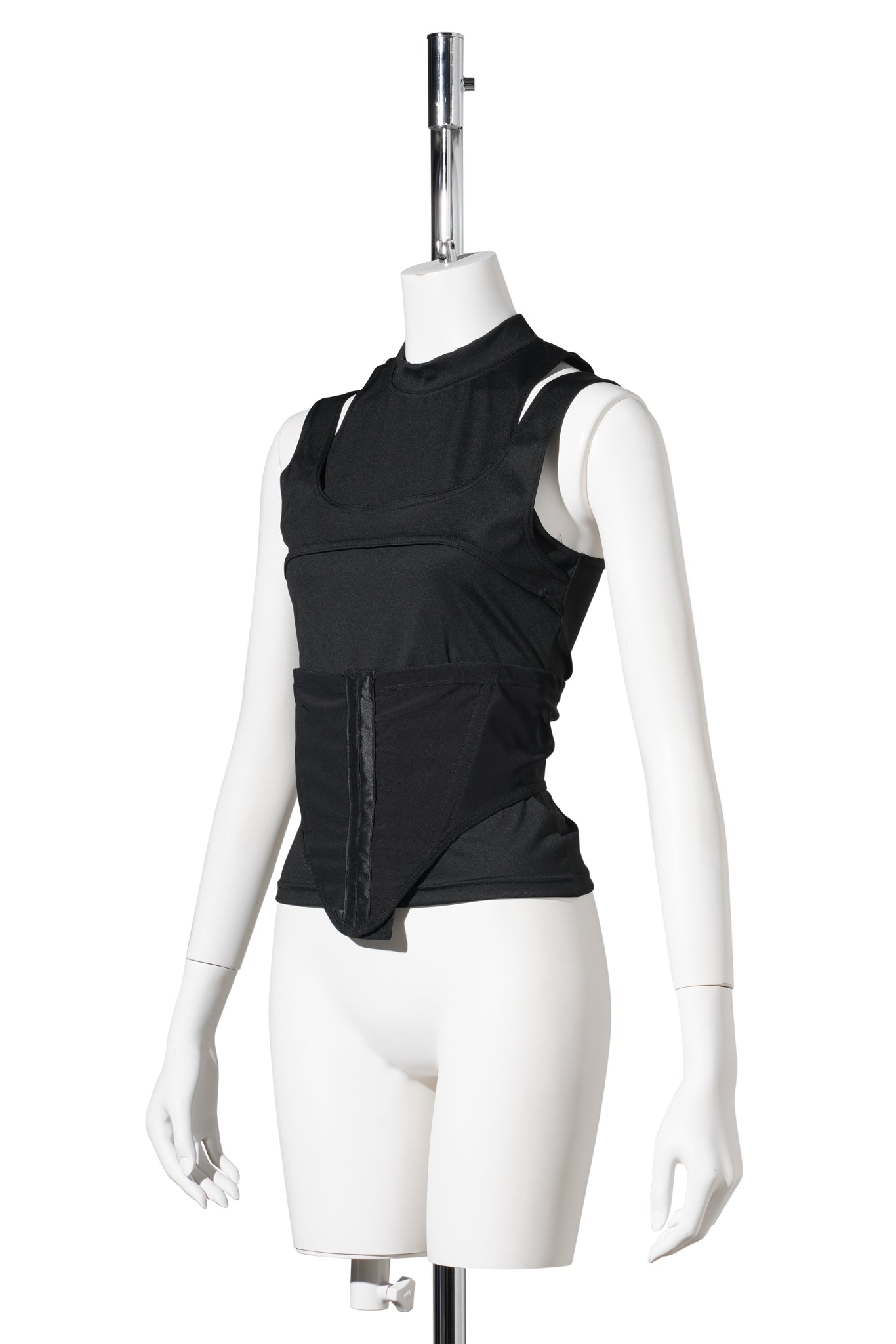 LAYERED CONTOUR TOP / BLACK
