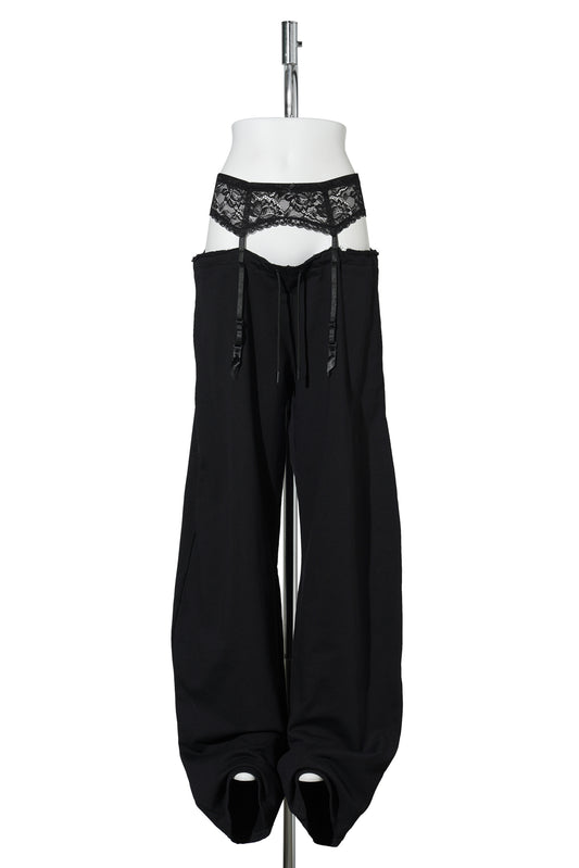 LINGERIE JOGGER / BLACK EMBROIDERY