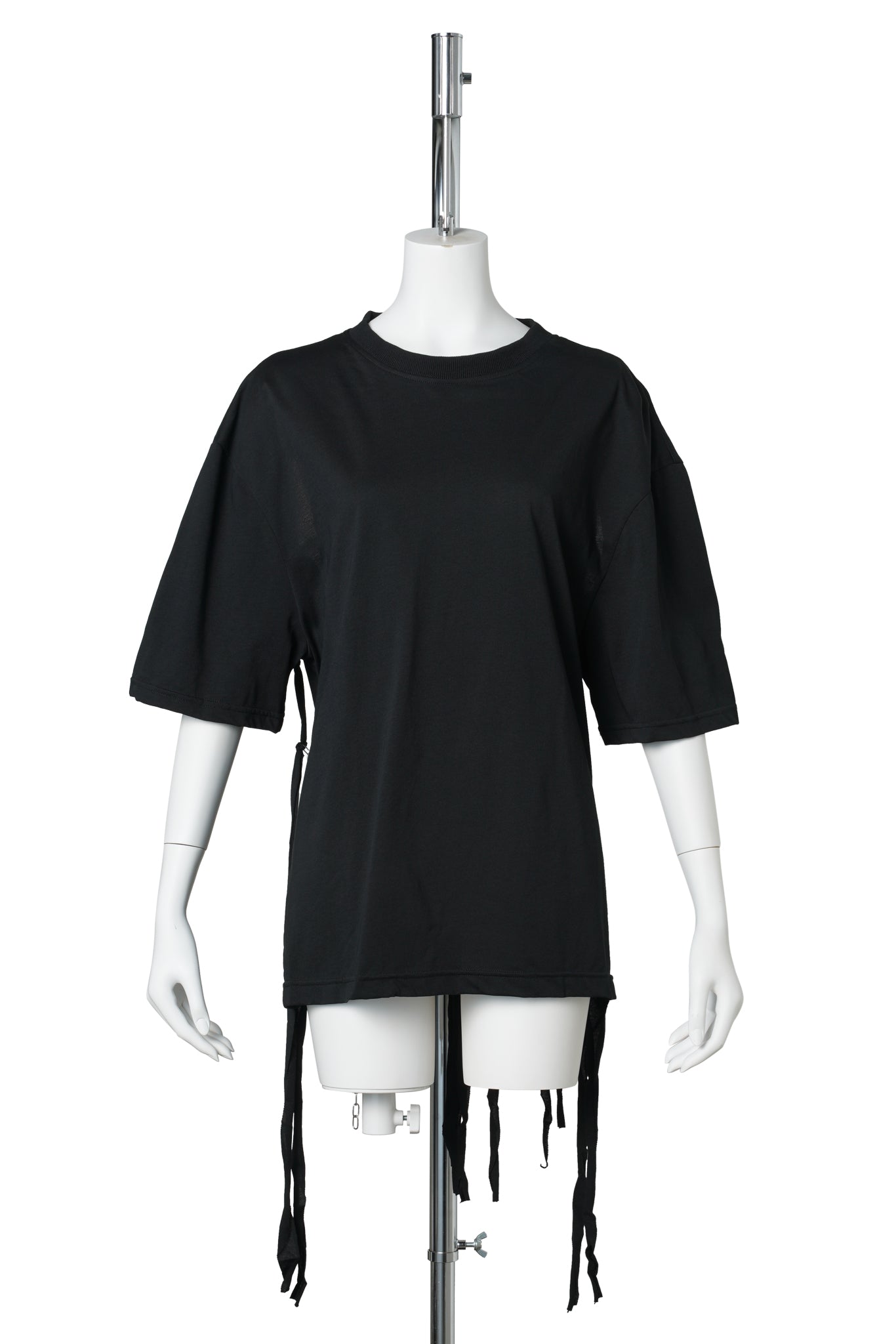 SHREDDED CHAIN UP T-SHIRT / BLACK