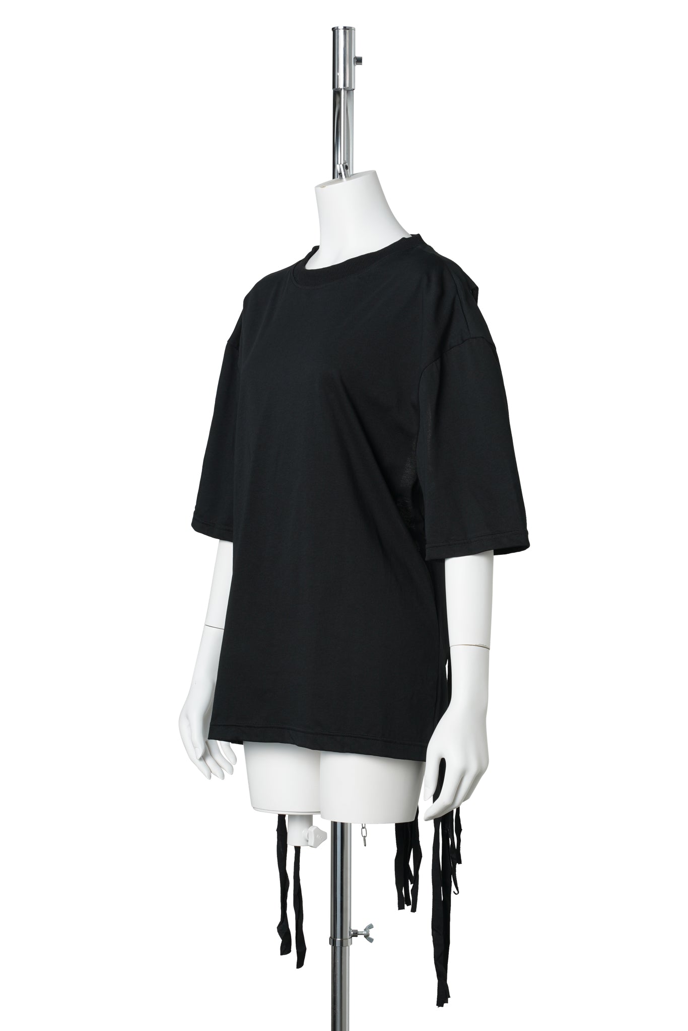 SHREDDED CHAIN UP T-SHIRT / BLACK