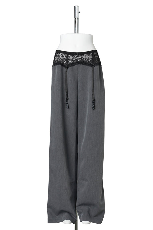 GARTER OFFICE PANTS / GREY