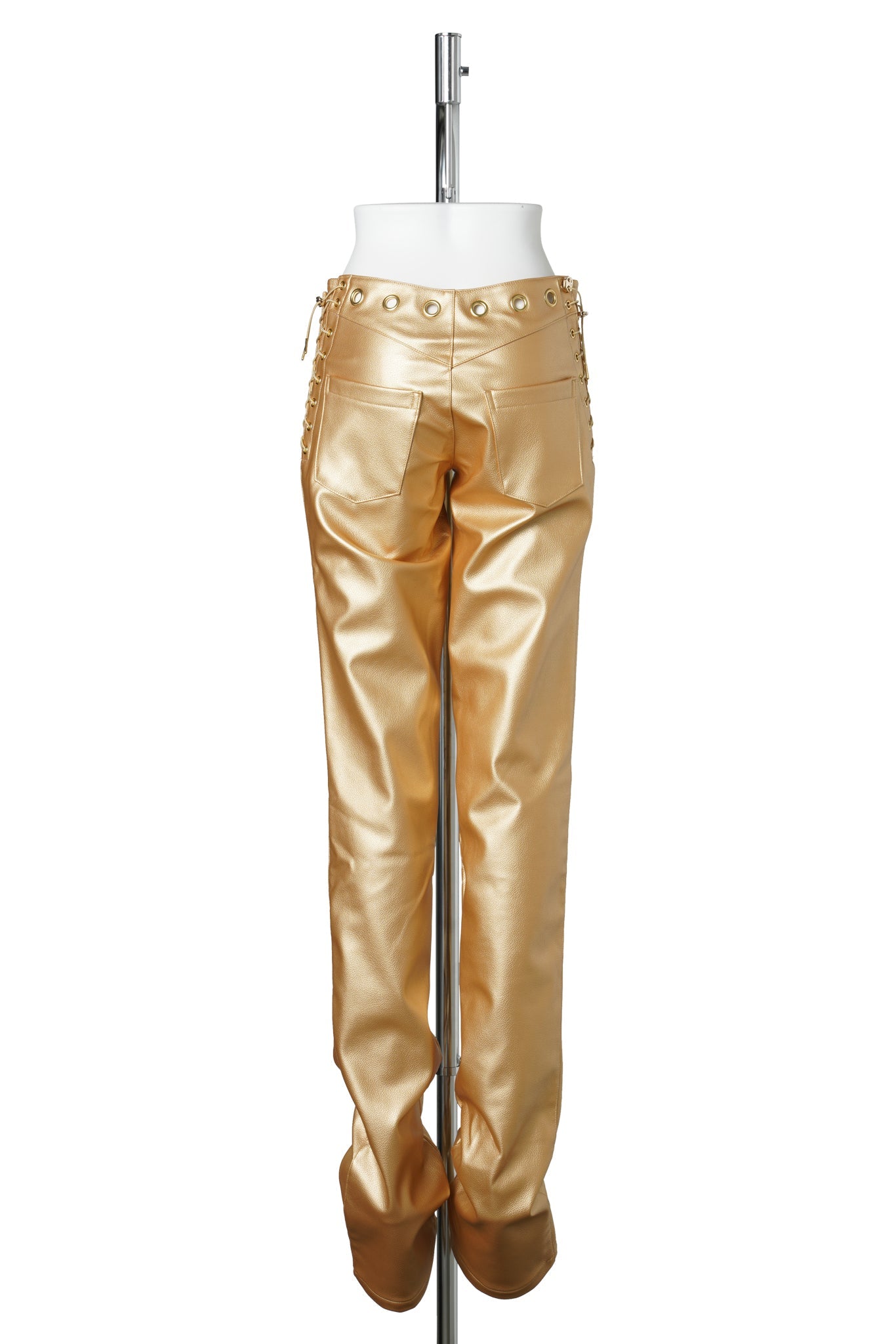 LASERCUT LOW WAIST PANTS / GOLD