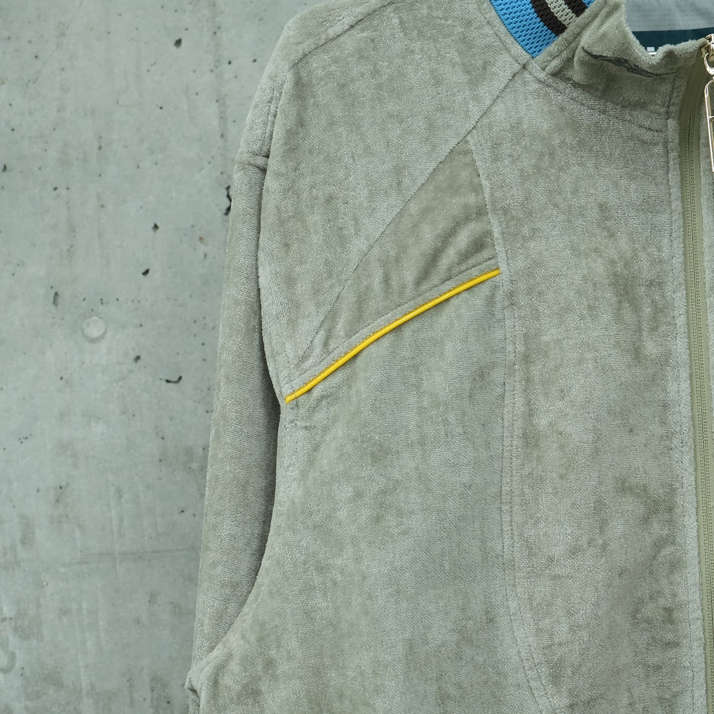 APEL TERRYCLOTH ZIP SHIRT / FROST WHITE