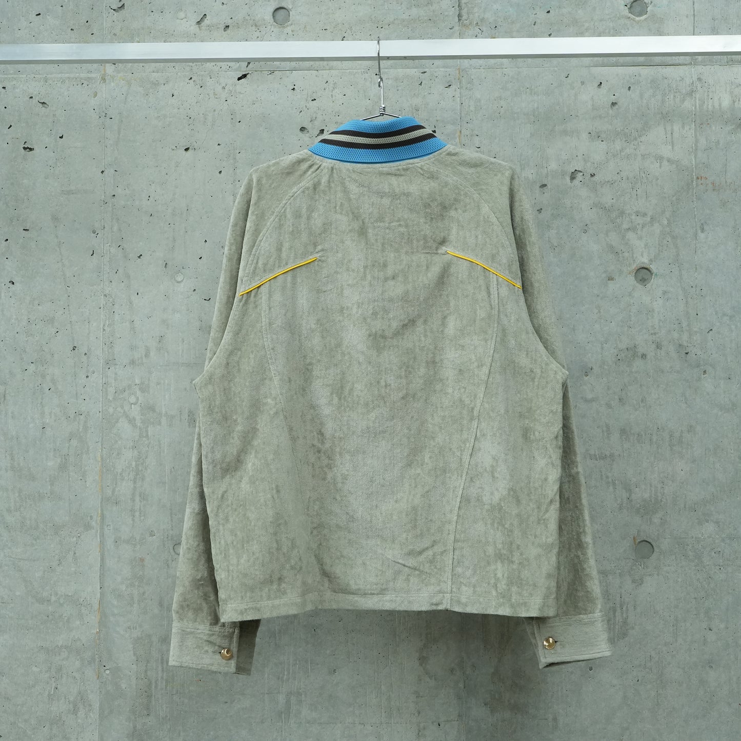 APEL TERRYCLOTH ZIP SHIRT / FROST WHITE