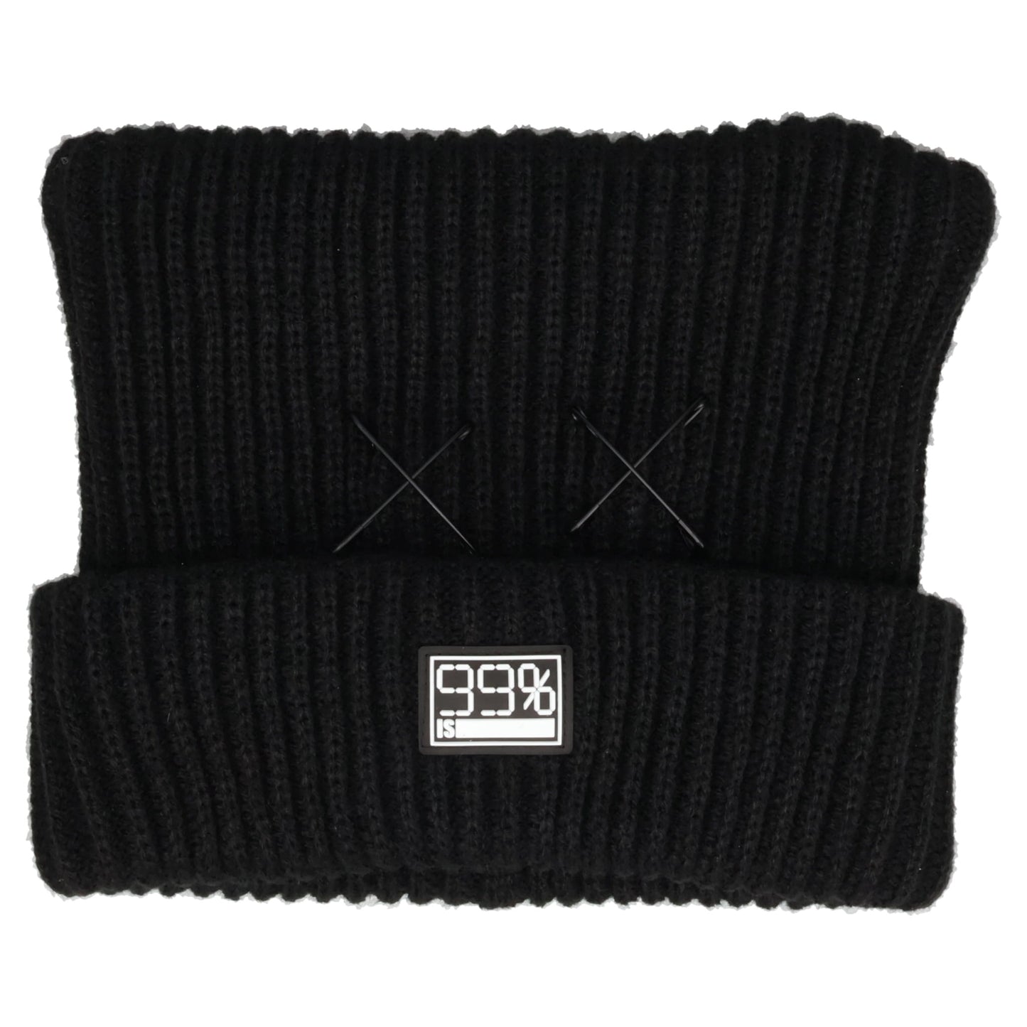 XX CAT BEANIE / BLACK/BLACK