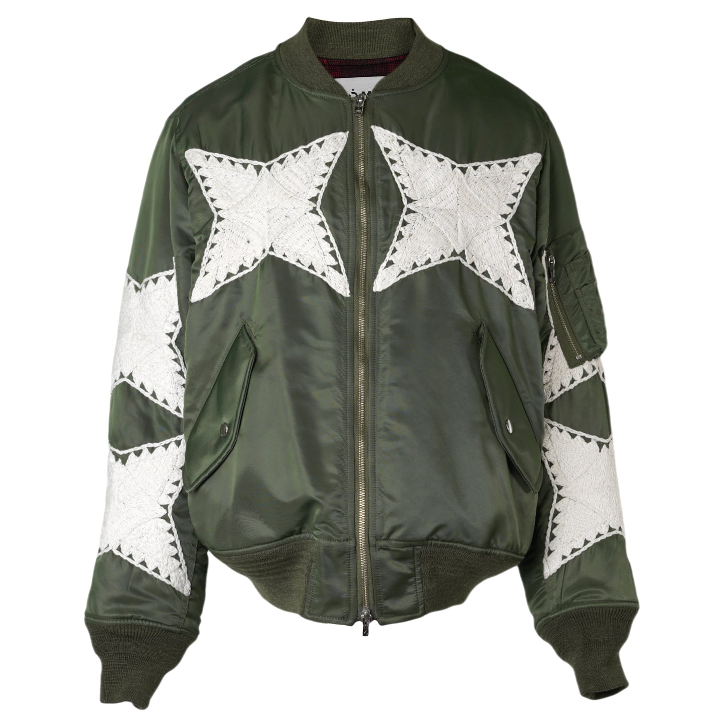 THE CRAFT HAND EMBROIDERY FLIGHT JACKET / OLIVE