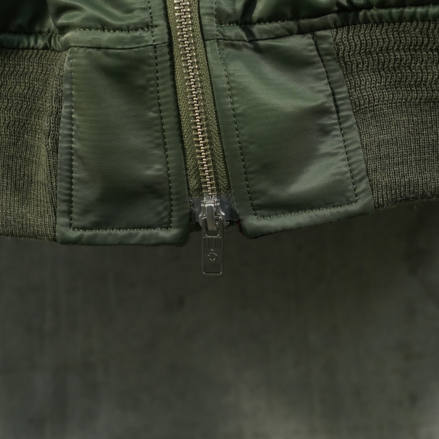 THE CRAFT HAND EMBROIDERY FLIGHT JACKET / OLIVE