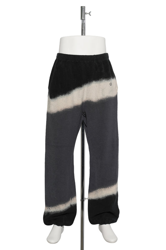 HAND DYE TWIST PANTS / GRAY/BLACK