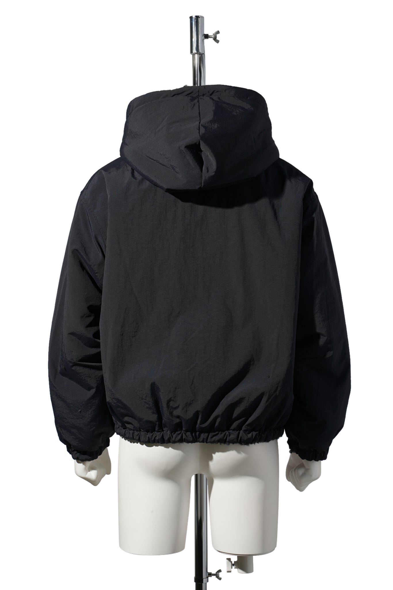 DYG REVERSIBLE SHERPA HOODY / BLACK
