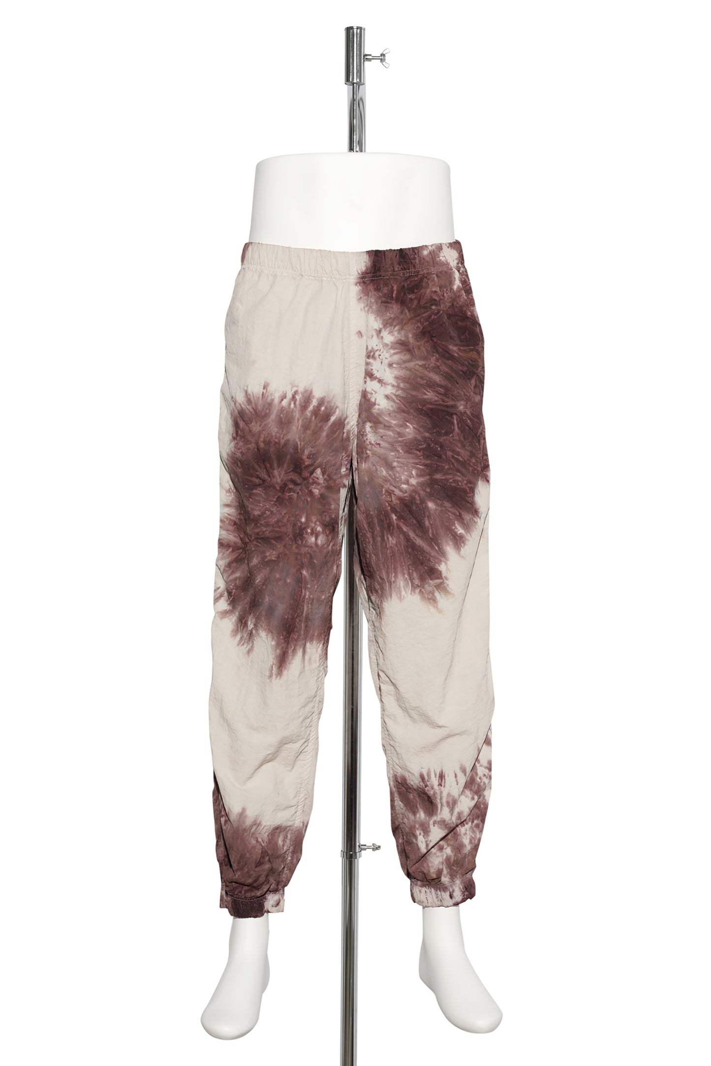 TIE DYE NYLON TRACK PANT / BROWN