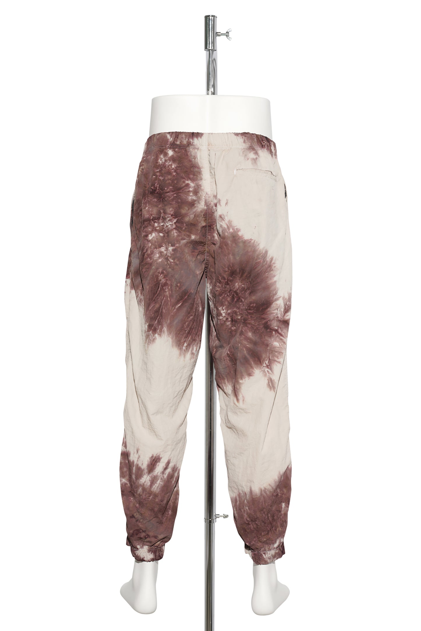 TIE DYE NYLON TRACK PANT / BROWN