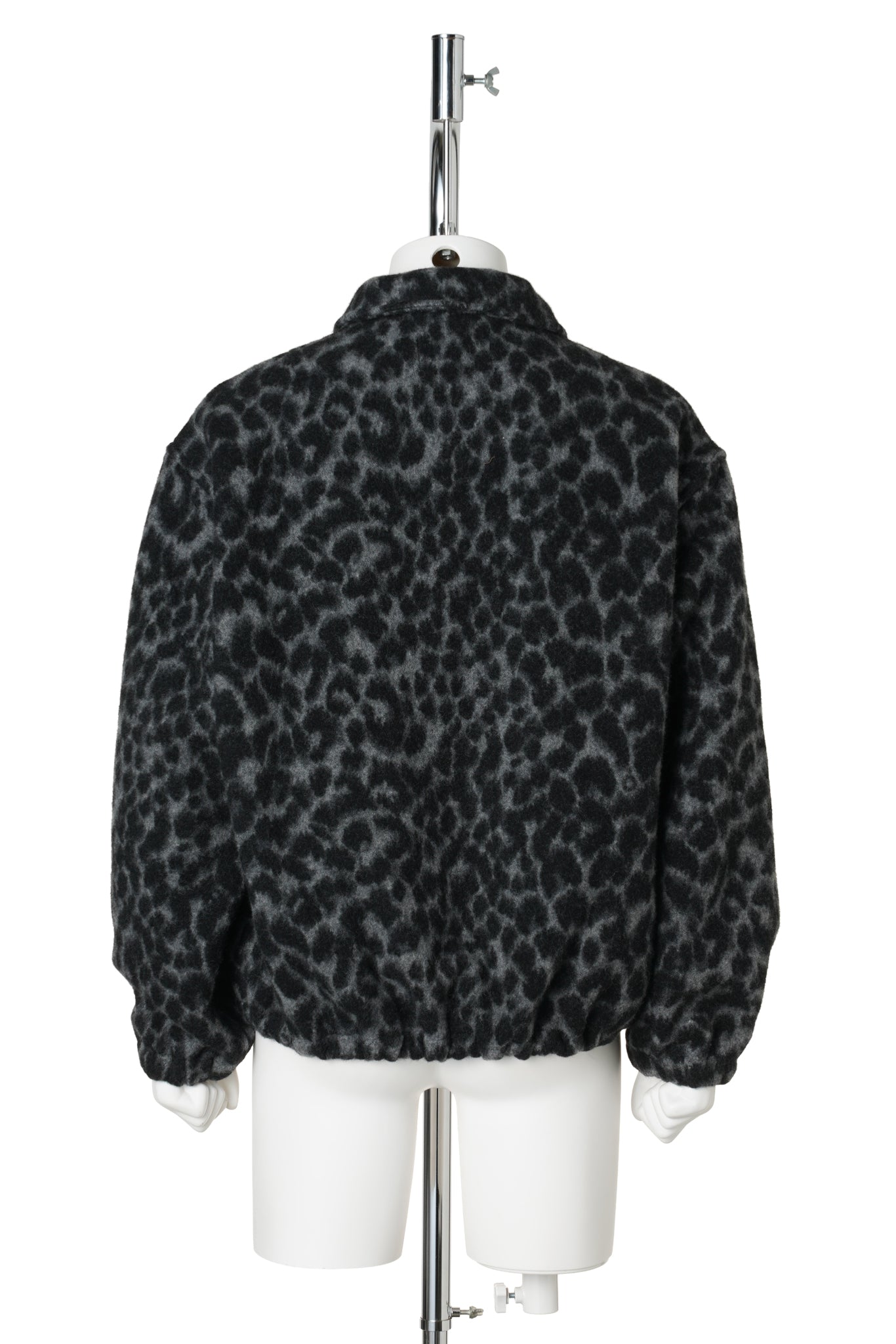 LEOPARD BLANKET BLOUSON / LEOPARD/GRAY
