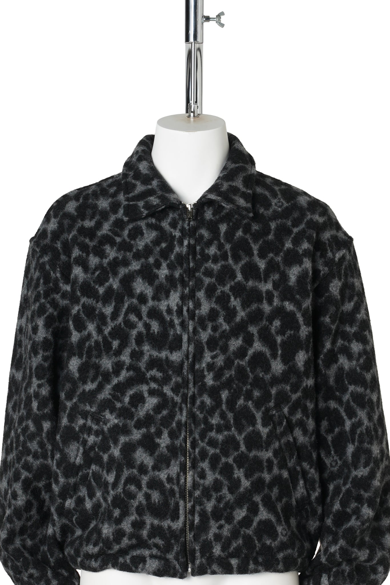 LEOPARD BLANKET BLOUSON / LEOPARD/GRAY
