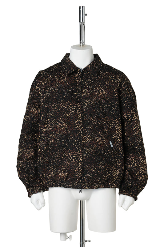 LEOPARD REVERSIBLE DOWN PUFFER JACKET / LEOPARD/BROWN